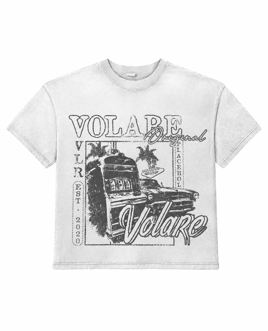 Volare Casino Tee Blk/Wht